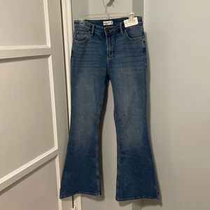 Abercrombie & Fitch Vintage High-rise flare jeans.